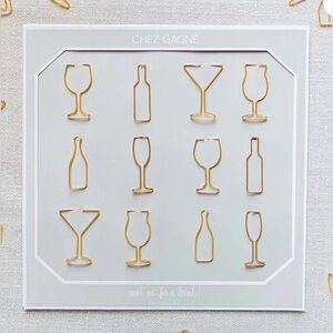 Gift boutique wine variety paper clips gift pack new